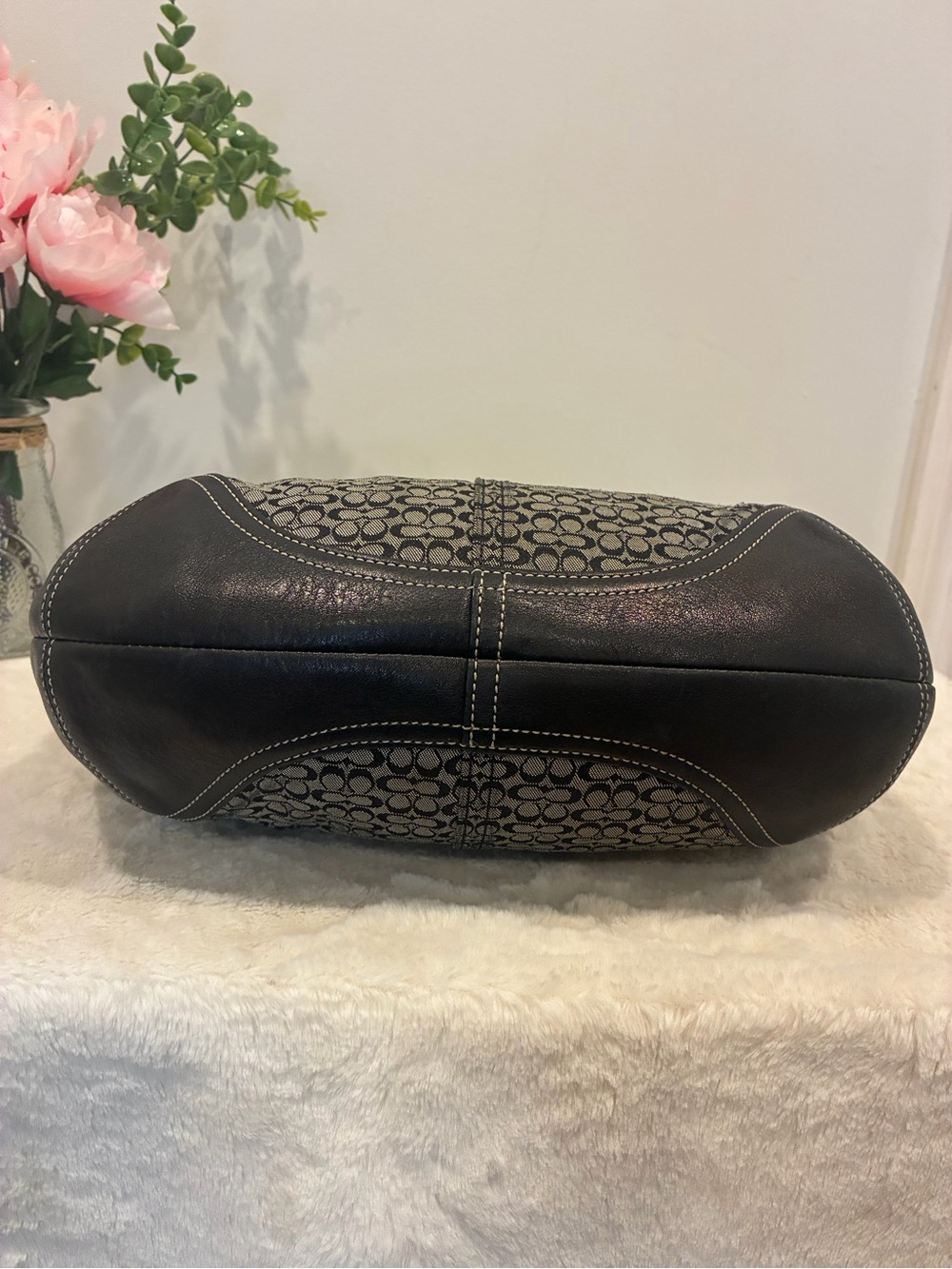 🖤 Vintage Coach SoHo Signature Shoulder Bag F3J-6028 - Picture 6 of 10